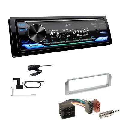 JVC Digital 1-DIN Autoradio DAB+ Bluetooth für Alfa Romeo 147 silber - Bild 1 von 4