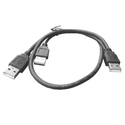 R39 USB Splitter Y-Kabel, USB A Stecker auf 2x USB A Stecker, Daten & Strom 70cm - Bild 1 von 4