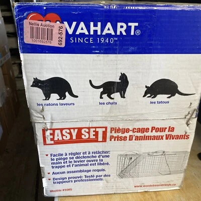 NUEVA JAULA TRAMPA PARA ANIMALES HAVAHART HECHA EN EE. UU. 1085 GRANDE 32X12X10 FÁCIL DE ESTABLECER MAPACHE VIVO  Foto 1 de 3