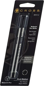 Refills for Ballpoint Pens, Medium, Black Ink, 2/Pack (85132) (New Version) - Picture 1 of 1