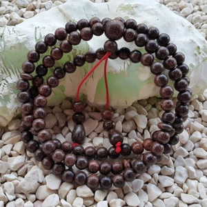 108 Cuentas Tamarindo Corazón Budista Mala 8 MM Galih Asem Meditación Oración - Imagen 1 de 7