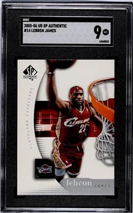 2005-06 Upper Deck SP Authentic LeBron James #14 / Graded SGC 9 - Picture 1 of 2