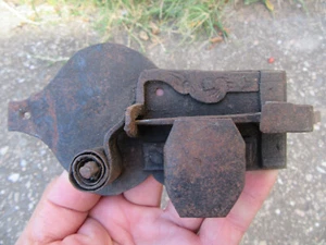 ANTIQUE SWISS HAND FORGED HANDMADE 17 18TH C DOOR LOCK CASTLE TOWER BLACKSMITH - Picture 1 of 10