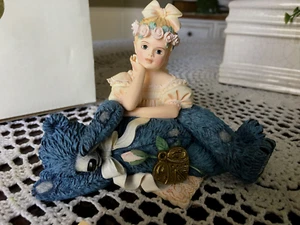Jan Hagara JASMINE Girl Blue Bear Vintage 1997 The Make Believe Series Figur - Bild 1 von 8