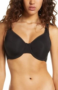 WACOAL 855352 HIGH STANDARDS SEAMLESS UNDERWIRE BRA BLACK 40D NWOT - Picture 1 of 4