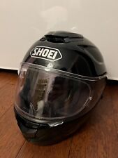 Shoei GT Air Full Face Motorcycle Helmet Black Large w/ Flip Down Visor