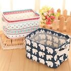 And Linen Multifunction Cartoon Pictures Storage Box Collapsible Storage Basket