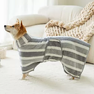 Dog Bathrobe Towel Super Absorbent Microfiber for Baths Swimming Rainy Walks / - Picture 1 of 15