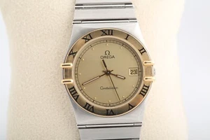 Omega Constellation Manhattan 18K Gold Lünette Quarz - Bild 1 von 7