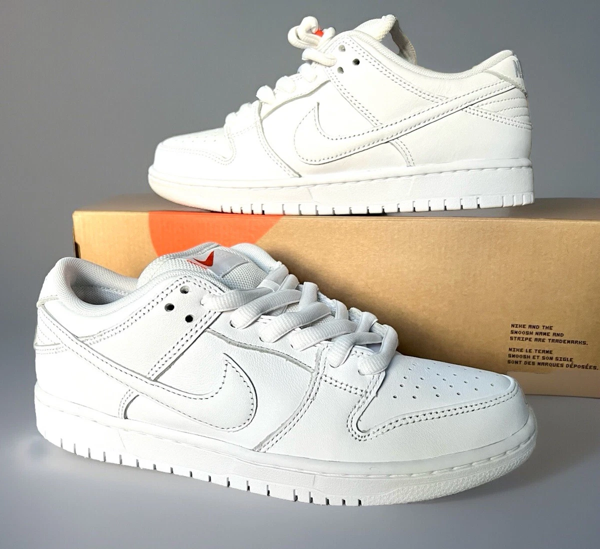 NIKE SB DUNK LOW PRO ”TRIPLE WHITE\"26.5 Nike SB Dunk Low Pro Triple White – Newcop