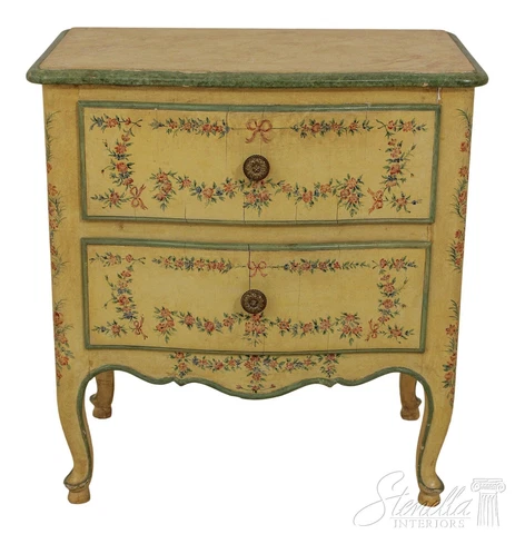 F58347EC: Venetian Paint Decorated 2 Drawer Occasional Chest Cover