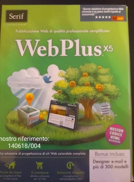 SERIF WEBPLUS X5 (A/N WPX5ITMBRT) nuovo - Image 1 of 1