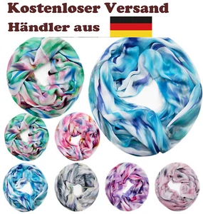 Glamexx24 Loop Schlauchschal Damen Schal Tuch seidig-luftig leicht 85 x 48 cm - Bild 1 von 18