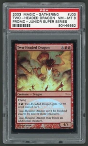 2003 MTG Magic the Gathering Card #J03 DCI/JSS zweiköpfige Drachenfolie PSA 8 - Bild 1 von 2