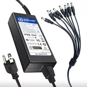 Ac Adapter for 12v CCTV Surveillance Security System Camera 4-way to 8-way Split - Picture 1 of 1