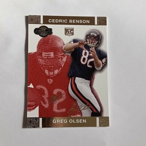 2007 Topps Co-Sign Ch Face Gold Red #74B Greg Olsen & Cedric Benson #D / 399