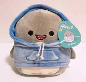 Squishmallows Hoodie Animal Squad 14" Gordon the Shark Plush Doll pillow NWT New - Picture 1 of 1