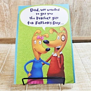 Tarjeta del día del padre American Greetings papá de los dos dibujos animados verdes - Imagen 1 de 13