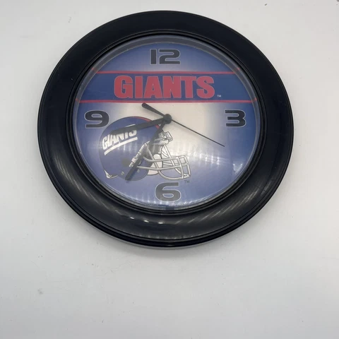 Spartus Vintage New York Giants NFL Wall Clock Plastic Cover