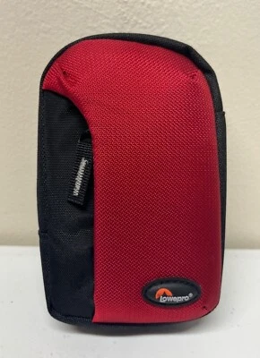 LowePro Tahoe 30 Camera Belt Pouch Bag 5.5 x 1.5 x 3.5in Red Compact EXCELLENT - Image 1 of 4