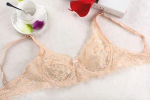 Sexy Summer Underwire See-Through Lace Bra Non-Pad Push Up Bra 34 36 38 40 B/C - Picture 1 of 36