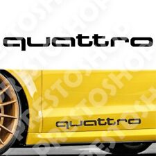 Adesivo per Audi Sport quattro 2pz A3 A4 A5 A6Q3 Q5 Q7 TT S line Sticker Nero