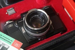 Contax Zeiss Ikon Contarex Super Black EXC 2o Typ Distagon 25mm 2,8 + Planar F2 - Bild 1 von 12