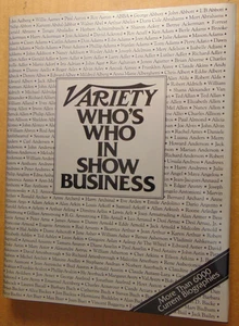 Hardcover w dust Mike Kaplan - Variety Who's Who in Show Business (1983) Garland - Picture 1 of 4