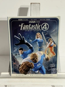 The Fantastic Four First Steps 4k Ultra HD Blu-ray Embossed SLIPCOVER ONLY - Imagen 1 de 5