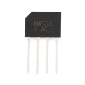 Single-phase Silicon Bridge Rectifier Diode 4-Pin KBP206 2A 600V KBP210 2A 1000V - Picture 1 of 3