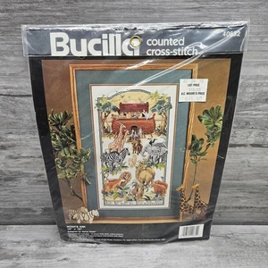 Bucilla Arche Noah Set 40632 Nancy Rossi Kreuzstich 1992 10 x 18" Neu/Versiegelt - Bild 1 von 6