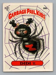 1986 Topps Garbage Pail Kids Serie 3 Tarjeta Coleccionable Pegatina DIDI T. #98b Dentista - Imagen 1 de 2