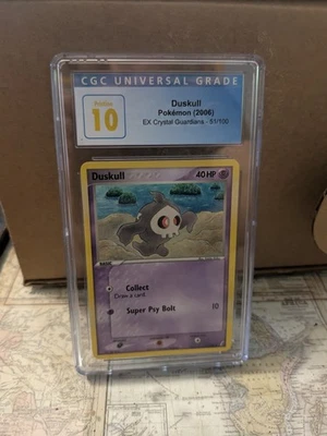(POP 8) CGC 10 PRISTINE Pokemon Duskull EX Crystal Guardians 51/100 Card - Image 1 of 4