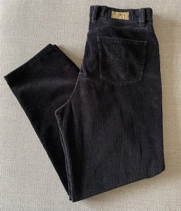 Indigo Palms Denim Company Herren Jumbo Cord Hose 36W X 31L Schwarz Relax Fit - Bild 1 von 11