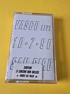 Vasco Rossi -San Siro Live 10.7.90 - MC K7 Musicassetta _ 1990 Emi SIGILLATA - Immagine 1 di 3