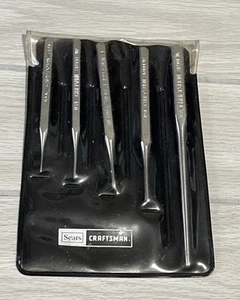 Vintage Sears Craftsman 5 Stück Locher Set mit Beutel Hergestellt in den USA # 9-4285 - Bild 1 von 3