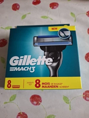 Lot 8 Lames. GILLETTE MACH3. Rasoir de Rasage Gilette Mach 3 #12 - Photo 1/2