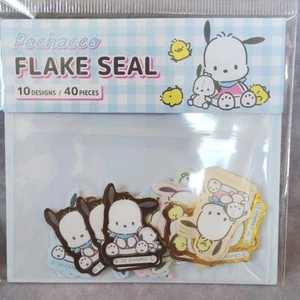 Sanrio Pochacco Flockensiegel Aufkleber 10 Designs / 40 Stück - Bild 1 von 6