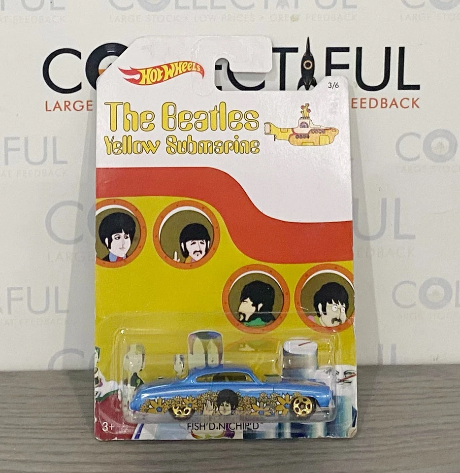HOT WHEELS - LOS BEATLES - SUBMARINO AMARILLO - FISH'D N CHIP'D - MCCARTNEY SIN USAR, EN CAJA🔥 Foto 1 de 1