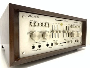 MARANTZ 1250 Console Stereo Amplifier 125+125 W RMS Vintage 1977 WORK Good Look - Imagen 1 de 15