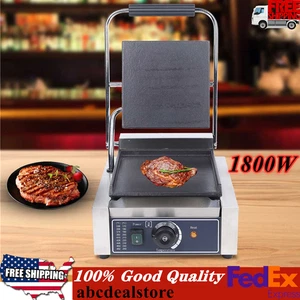 Kommerzielle Sandwichpresse Grillplatte Panini Maker glatte flache Oberfläche Steak - Bild 1 von 14