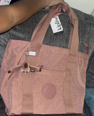 Kipling KIB1V1 Women's Kind Rose Era M Travel Tote Bag Purse - Image 1 of 4