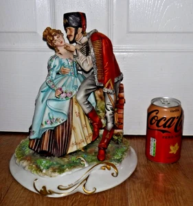 Gorgeous Capodimonte Figure "Courting Couple" - IPA Factory - Excellent - Rare - Picture 1 of 14