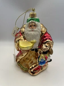 Kurt Adler Mouth Blown Glass Old World Santa Christmas Ornament 6” Tall  - Picture 1 of 7
