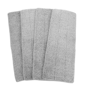 4 Pcs Mop Pads Reusable Floor Absorbent Cleaning Cloth Microfiber - Picture 1 of 12