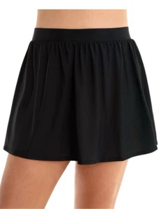 New MIRACLESUIT Black Plus Size Solid Skirted Swim Bottom, US 24W - Picture 1 of 5