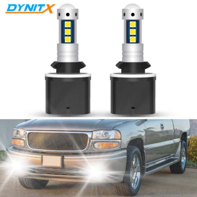 2x 880 LED Fog Lights Bulbs For 1999-2002 GMC Sierra 1500 2500 Super White - Image 1 of 4