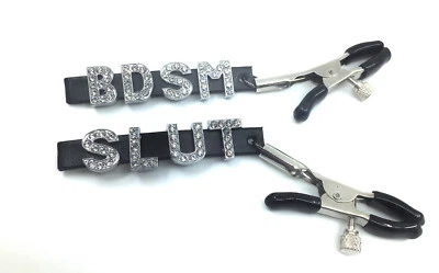 Non piercing nipple jewellery Easy Adjustable Nipple Rings - Burlesque Bondage - Image 1 of 4