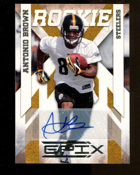 2010 Panini Epix #107 Antonio Brown AUTO Autograph Rookie Card /499        #3103 - Image 1 of 1