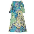 ETRO floral pattern dress large size 48 silk made in Italy from Japan